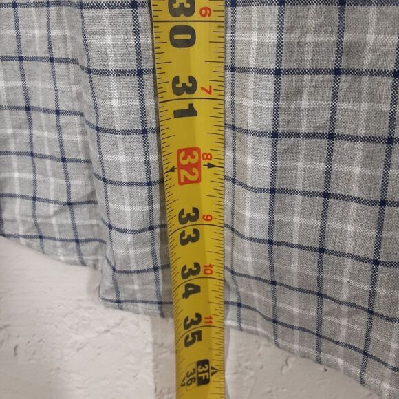 Ralph Lauren Mens 2XL Classic Fit Cotton Gray Plaid Long Sleeve Button Up Shirt - Picture 8 of 8